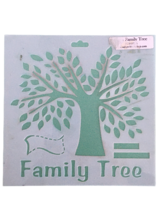 The Crafters Workshop Family Tree Plastic Stencil Scrapbooking Card 6x6 ... - £4.70 GBP