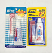 Vintage Toothbrush Travel Kit Crest Colgate Toothpaste New Old Stock Mov... - €12,06 EUR