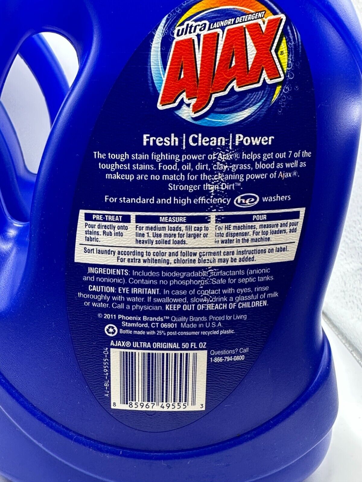 (2) Ajax Fres Clean Power Liquid Laundry Detergent For All Machines - 50 fl oz - $34.99