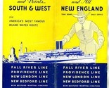 New England Steamship 1934 Brochure Fall River Providence New London New... - $133.51