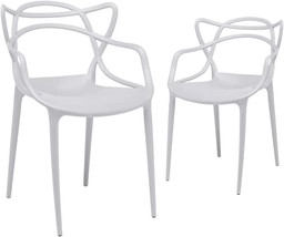 Canglong Cross Back Dining Chair Casual Chair For Restaurants, Cafes,, Gray. - £198.20 GBP