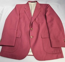 Vtg John L Blair Sport Coat Blazer Suit Jacket Salmon Gabardine Mens Siz... - €31,36 EUR