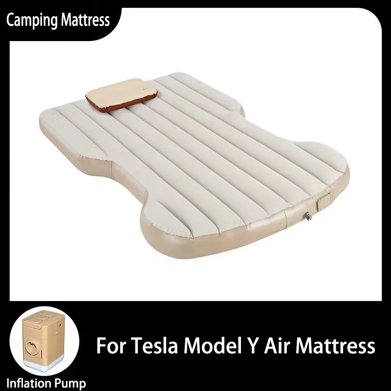 For Tesla Model Y Inflatable Mattress Portable Automatic inflatable pad Camping - £108.70 GBP