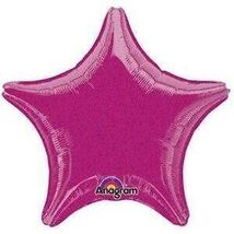 19" Fuchsia Dazzler Star Balloon - $3.00