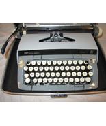 Smith Corona Galaxie Twelve XII Manual Typewriter 1973 Blue Gray - £368.26 GBP