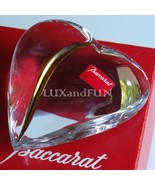 BACCARAT HEART OF PASSION PAPERWEIGHT CRYSTAL AND GOLD - NEV - €267,37 EUR