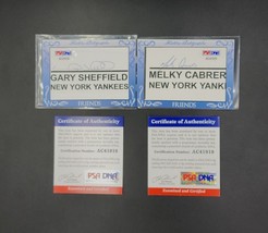 2016 Historic Friends &#39;N Foes GSMC Gary Sheffield Melky Cabrera Cut Auto PSA/DNA - £38.67 GBP