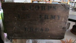 Rare WW1 U.S. Army Wood Bread Ration Box - £192.13 GBP