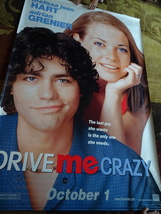 DRIVE ME CRAZY - MOVIE BANNER WITH MELISSA JOAN HART AND ADRIAN GRENIER-... - $50.00