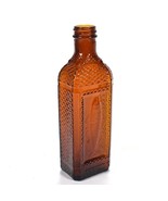 Vintage Antique Amber Cod Liver Oil Bottle McKesson Drug Embossed Fish S... - £31.64 GBP