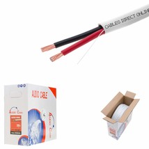 100ft 18AWG 2 Conductors (18/2) CL2 Rated Speaker Cable True Spec &amp; Gauge Low Vo - £33.15 GBP