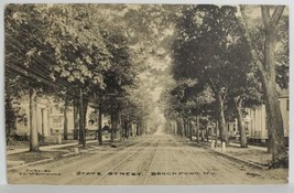Brockport New York View on Homes State Street 1911 to Lancaster PA Postcard T12 - £3.89 GBP