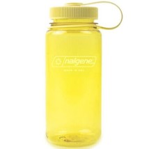 Nalgene Sustain 16oz Wide Mouth Bottle (Butter) Recycled Reusable Yellow - £11.11 GBP