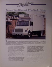 1995 Freightliner FL70 Reefer Straight Truck Specifications Sheet - $10.00