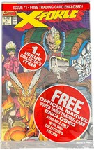 1991 X-Force #1 Sealed Polybag, Shatterstar card - £15.97 GBP