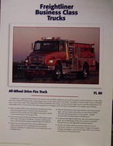 1996 Freightliner FL80 All-Wheel-Drive Fire Truck Specifications Sheet - $10.00