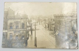 VTG 1910-20&#39;s NOKO RPPC Deep Flooded Unidentified City Street Postcard  - £14.82 GBP