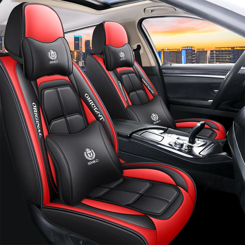 Universal Pu Leather Car Seat Cover for Kia Ceed Dacia Duster Jeep Compass BMW - £44.48 GBP+