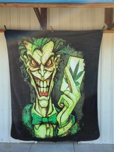 The Toker 420 Pot Leaf Joker Marijuana Smoke Weed Queen Blanket Bedspread - £46.55 GBP