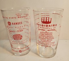 VTG Frigidaire and General Electric Promotional Glasses 1 Cup Measuring Cups - £19.98 GBP