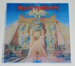 Iron Maiden Powerslave Picture Image On A Glass Pane Vintage 80&#39;s 6&quot; X 6&quot; - £24.03 GBP