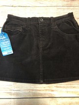 Mavi Jeans Layla Dark Brown Corduroy Flap Pocket Mini Skirt Size XS NWT - £38.66 GBP