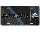 Can-Am Inspired Art on Carbon Fiber FLAT Aluminum Novelty Auto License T... - $17.99