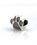 Authentic Pandora Charms 925 Sterling Silver ALE Paw Clear Cubic Zirconi... - £23.44 GBP