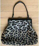 Gorgeous INGBER Vintage Leopard Print Faux Fur Shoulder Bag Medium Women... - $1,287.02 MXN