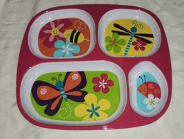 Kohls Jumping Beans Childs Section Tray Plate Bugs Insects Bee Butterfly - $9.99