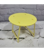 Vintage Barbie Patio Table Outdoor Dollhouse Furniture Folding Yellow Pl... - £9.34 GBP