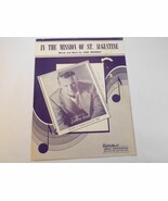 VINTAGE SHEET MUSIC SCORE IN THE MISSION OF St. AUGUSTINE SAMMY KAYE 1953 - $12.17 CAD