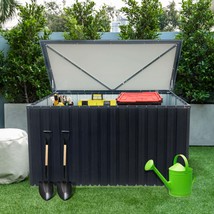 Medium Outdoor Metal Storage Box for Garden &amp; Patio Storage - $5,107.16 MXN