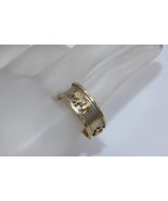 Vintage 14K Two Tone 8mm 3 Elephant Band Ring Size (8) 5.5 Grams - $572.48 CAD
