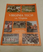 000 Virginia Tech vs University of Virginia  NCAA Football Game Program 1977 UVA - £43.96 GBP