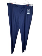 Hart Schaffner Marx Men&#39;s Dress Pants Comfort Stretch Lined Fabric Blue ... - £52.08 GBP