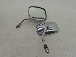 Harley Davidson Softail Sportster Dyna Touring Mirrors Mirror Short Script Logo - $79.95