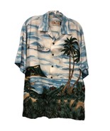 vtg Tori Richard Hawaiian Aloha Airplane Island Blue &amp; Green Shirt Men&#39;s... - $60.97 CAD