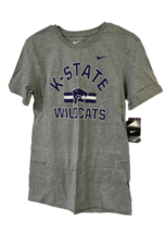 Nike Men&#39;s K-State Wildcats Round Neck Short Sleeve T-Shirt, Dark Gray, Small - £13.44 GBP