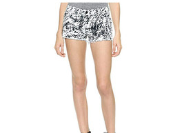 J BRAND Womens Mini Shorts Labyr Geometric White Black Size 26W 1046O250LBY - £50.63 GBP