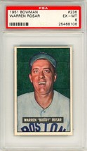 1951 Bowman Warren Rosar #236 PSA 6 P1367 - $31.68