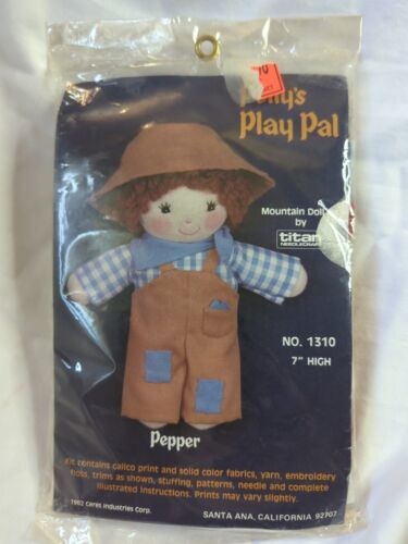 Primary image for Vtg Titan Needlecraft Pollys Play Pal Mountain Doll Kit "Pepper" Doll Kit 1982