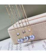 Perfect match Akoya Blue Pearls Necklaces H20225469 - £63.39 GBP