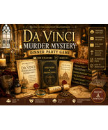 DaVinci Murder Mystery dinner PARTY game. Instant Download. | Printable ... - $16.95