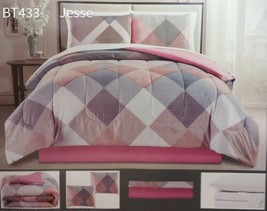 Jesse Geometrical Multicolor Comforter Set And Sheet Set 8 Pcs California King - £66.63 GBP