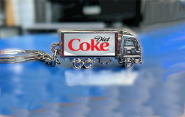 Diet Coke Truck Metal Keychain Keyring - £9.85 GBP