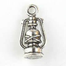 Small Metallic Lantern Charm Finding Pendant 10 pieces for Jewellery and Crafts - £2.01 GBP