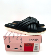 Kensie Dream Cross Band Slide Sandals - Black, US 10M / EUR 40 - £15.63 GBP