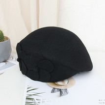 X4076   Felt Cap Dome Fashion Hood Flower Dome Hat Wedding Hat Nurses Hats for W - £152.34 GBP