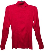 Style &amp; Co. New Red Amore Women TurtleNeck Sweater (X-Large) New with De... - £11.48 GBP